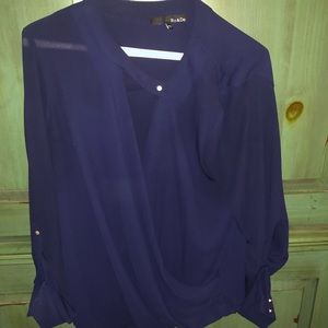 Navy blue blouse